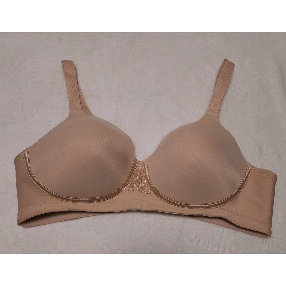 Vanity Fair Beauty Back 36C Nude Beige Wireless Bra Smooth Full Coverage 71380